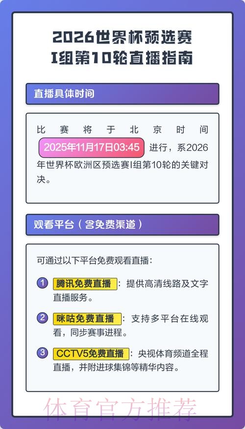 2026年世界杯手机端直播观看指南